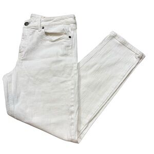 Ladies Cosmic Blue‎ Love White Denim Jeans Size Straight Leg Size 30